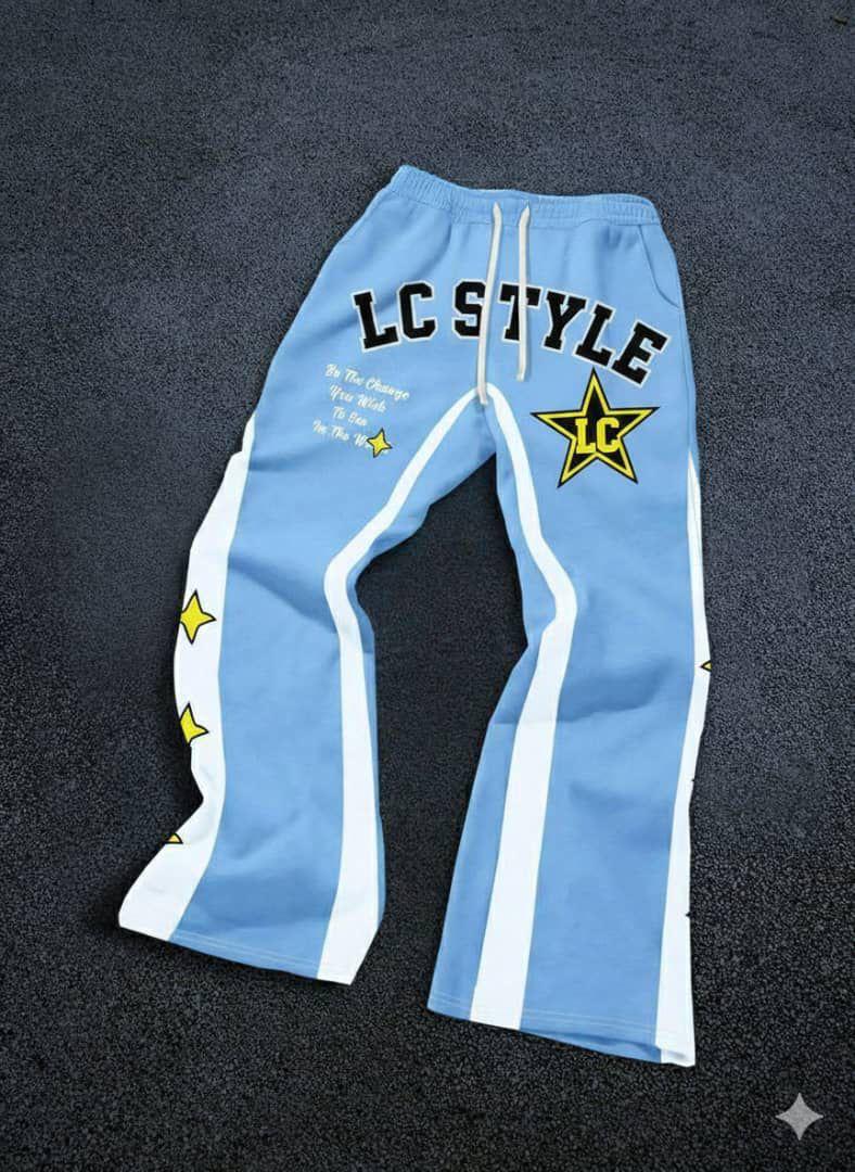 LC. Style Light Blue Signature Joggers